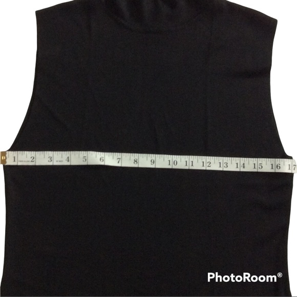 HAROLDS BLACK SILK MOCK NECK - Picture 6 of 7
